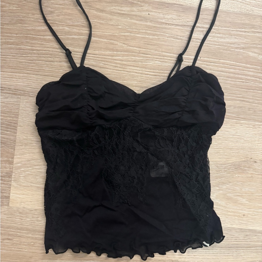 Free People Black Lace Camisole